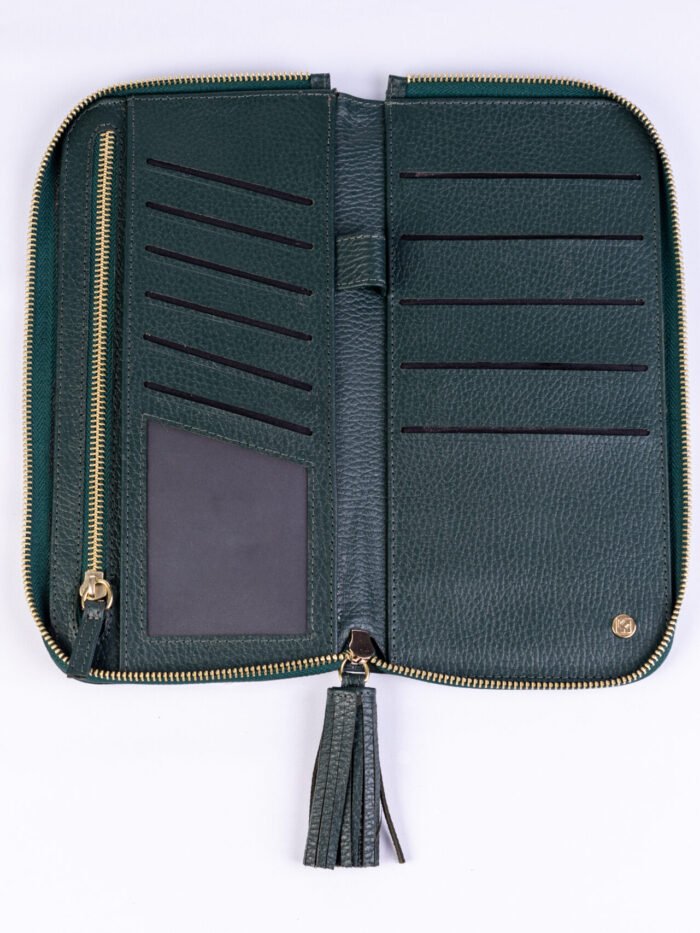 Portapasaporte Familiar 5 Zipper - Pompón