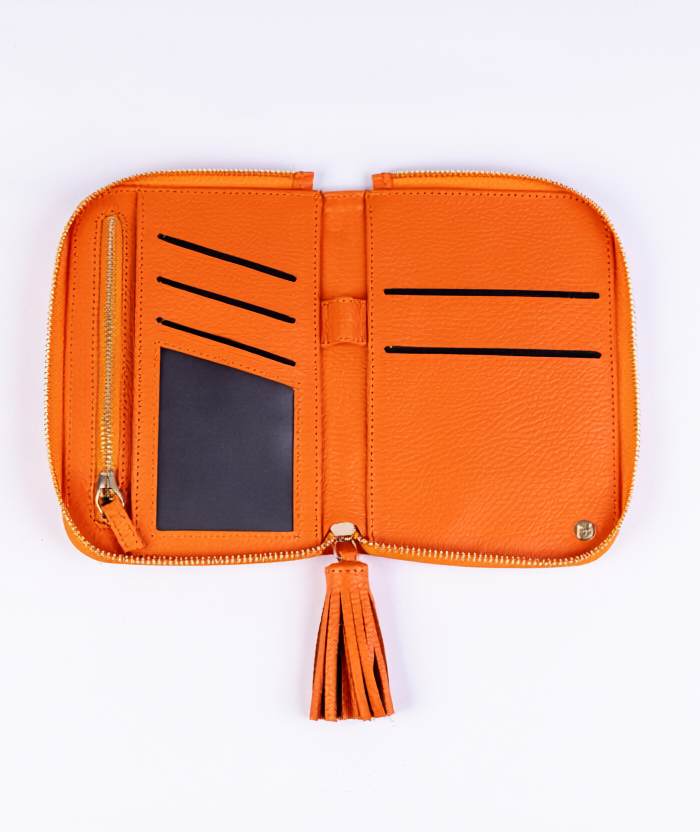 Portapasaporte Doble Zipper – Pompón