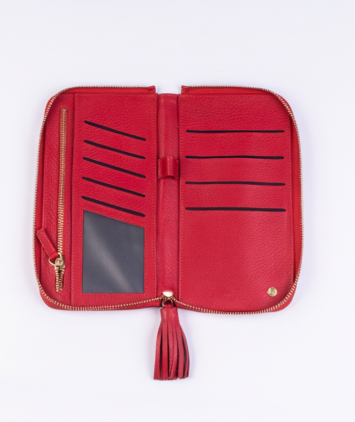 Portapasaporte Familiar 4 Zipper - Pompón