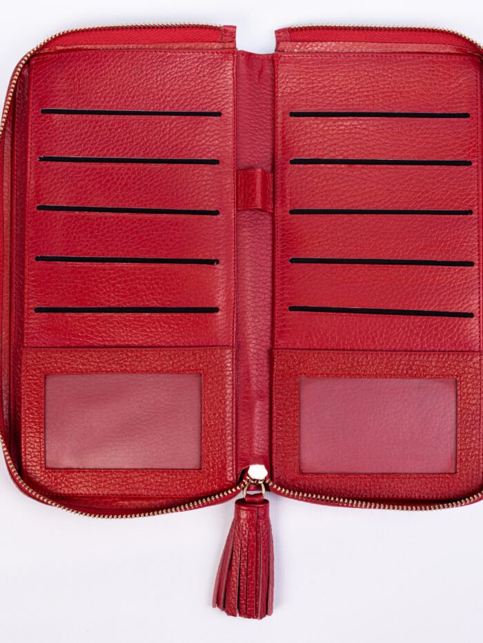 Portapasaporte Familiar 8 Zipper - Pompón