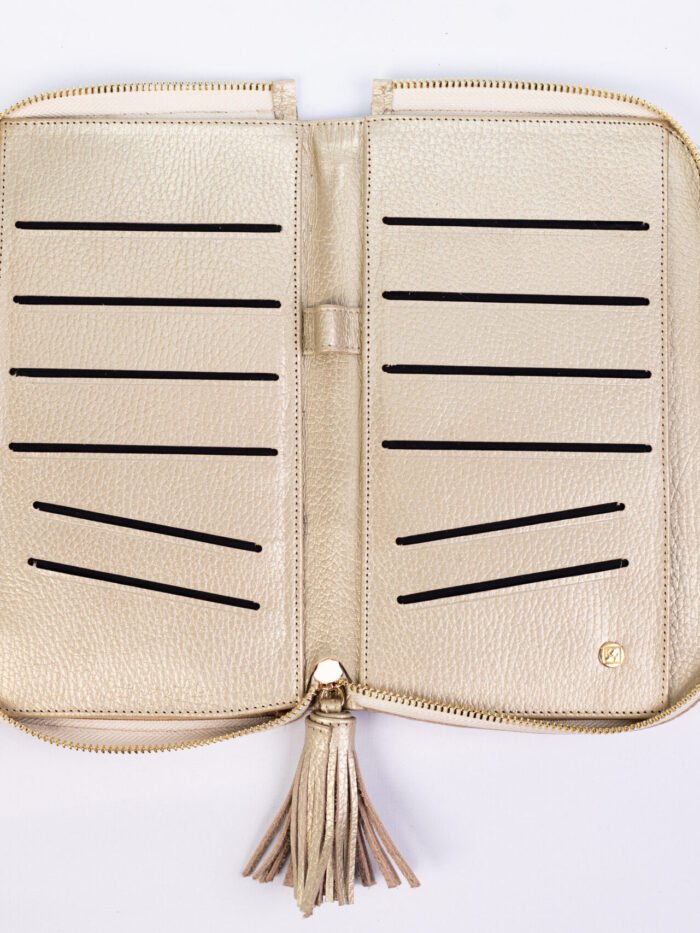 Portapasaporte Familiar 8 Zipper - Pompón